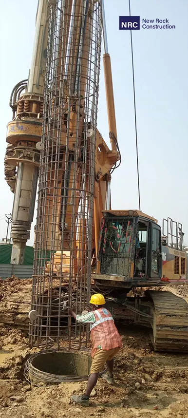 Rotary Piling | Advanced Pile Solutions | New Rock Construction Bihar